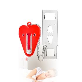 Anti-theft Door Stopper Portable Hotel Door Lock for Safety Home Latch