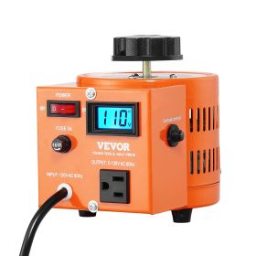 VEVOR 500VA Auto Variable Voltage Transformer, 3.84 Amp, 110V Input 0-130V Output AC Voltage Regulator